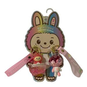Danbar Global Cutesters Liquid Shaker Keychains 2pk “Wish & Happy Soda” - NWT **